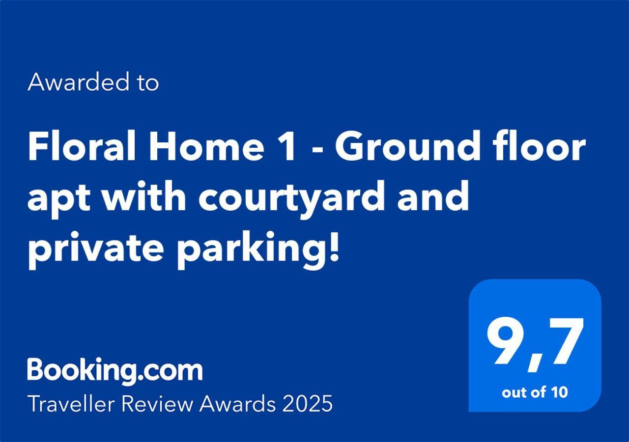 Floral Home 1 - Ground Floor Apt With Courtyard And Private Parking! Atena Exterior foto